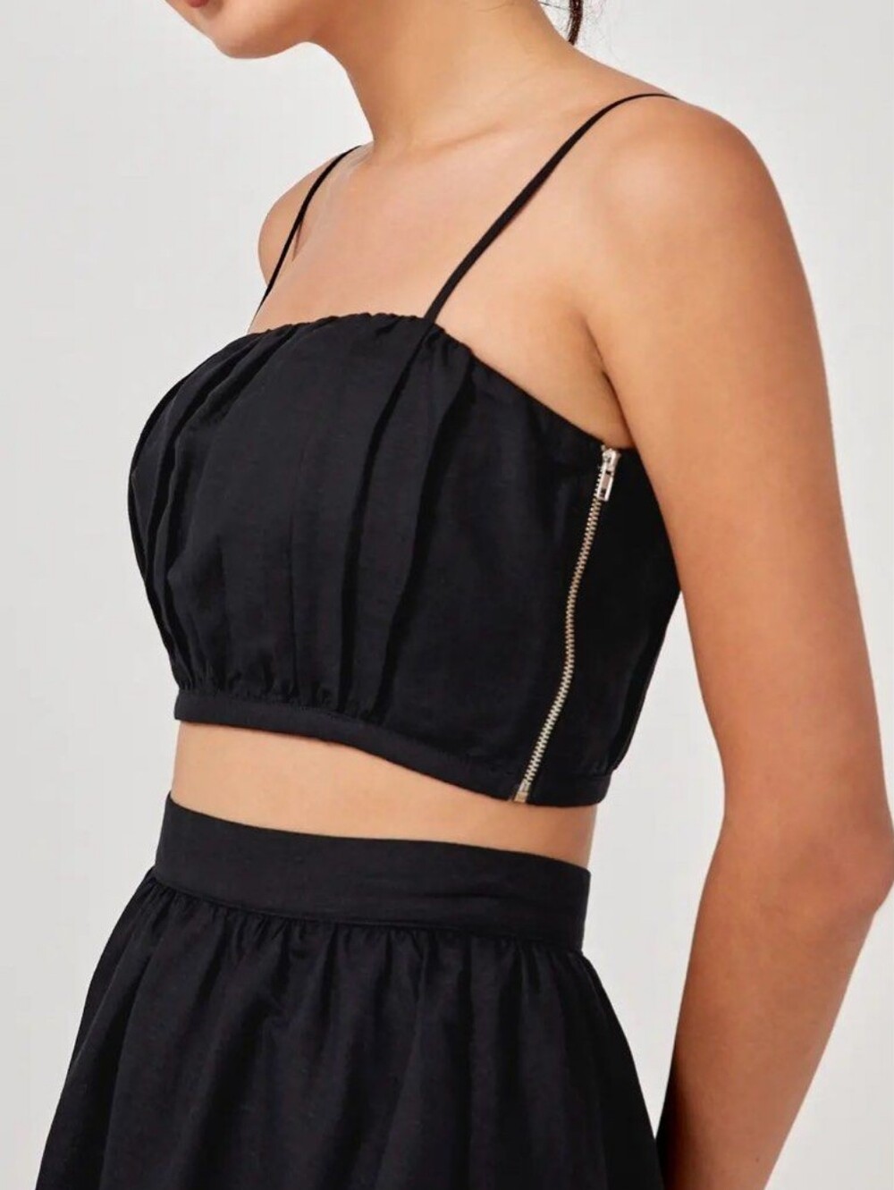 Love, Bonito Alexis Linen Padded Bustier Crop Top Festival Soft